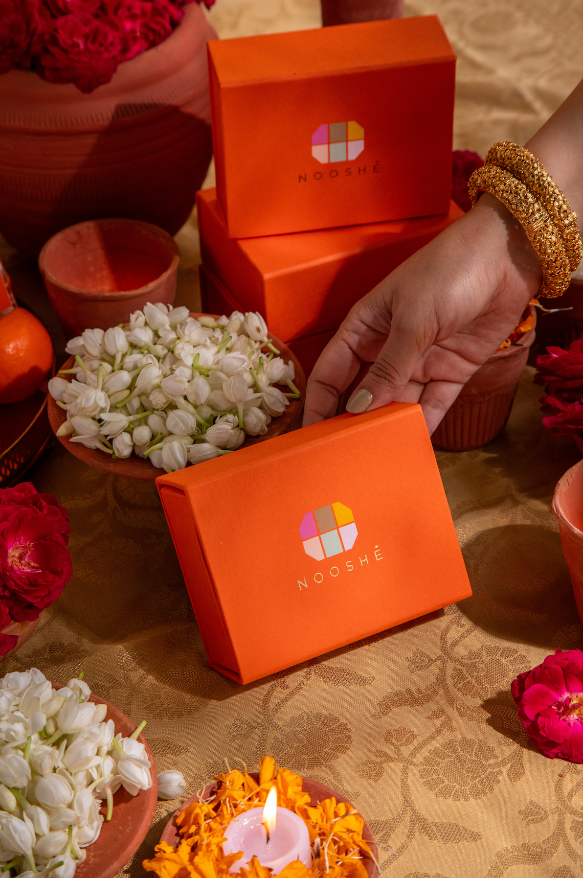 Narangi Gift Box 🍊 (Set of 2 cube jars)